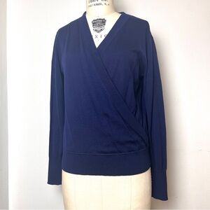 Sz. M J Crew Navy Blue Women's Wrap Sweater